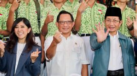 Penandatanganan Nota Kesepahaman Rencana Aksi Implementasi PP Tunas di Era Digital yang berlangsung di Museum Penerangan, Taman Mini Indonesia Indah (TMII), Jakarta, Kamis (31/7/2025).