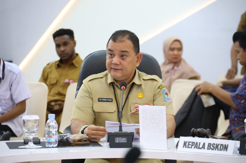 Kepala Pusat Strategi Kebijakan Kewilayahan, Kependudukan, dan Pelayanan Publik BSKDN, T.R. Fahsul Falah. (puspenkemendagri)