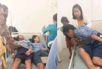 Siwa SMP Negeri Tepa keracunan makanan dalam Program MBG. (foto-viral)