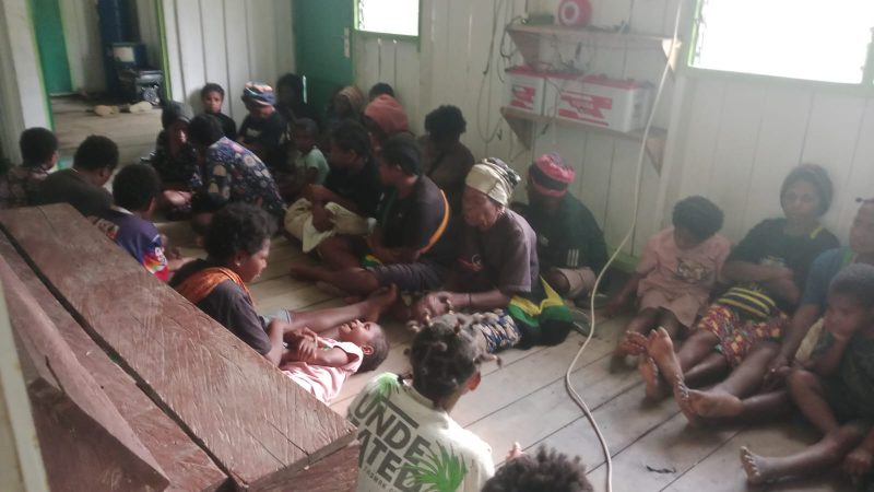 Masyarakat Pengungsi di Distrik Kiwirok Pegunungan Bintang. (Foto-tim)