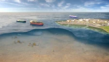 Proyek Lapangan Gas Abadi di Blok Masela di Laut Arafura, lepas pantai Kepulauan Tanimbar dan Maluku Barat Daya, Maluku.  Foto: SKK Migas