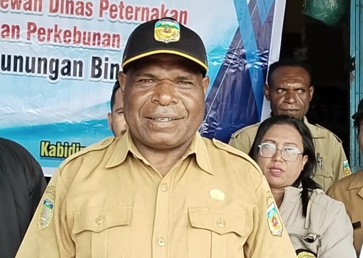 Plt Kepala Dinas Peternakan, Perikanan, dan Perkebunan, Libertus Uropmabin, SH