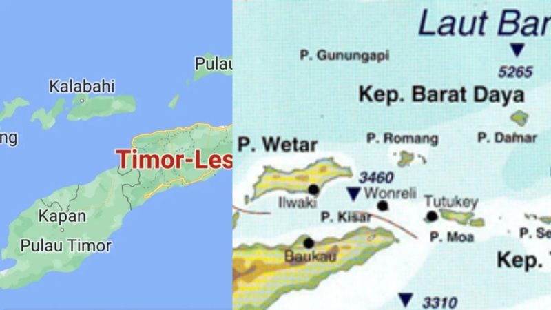 Wilayah kepulauan Alor dan Maluku Barat Daya.